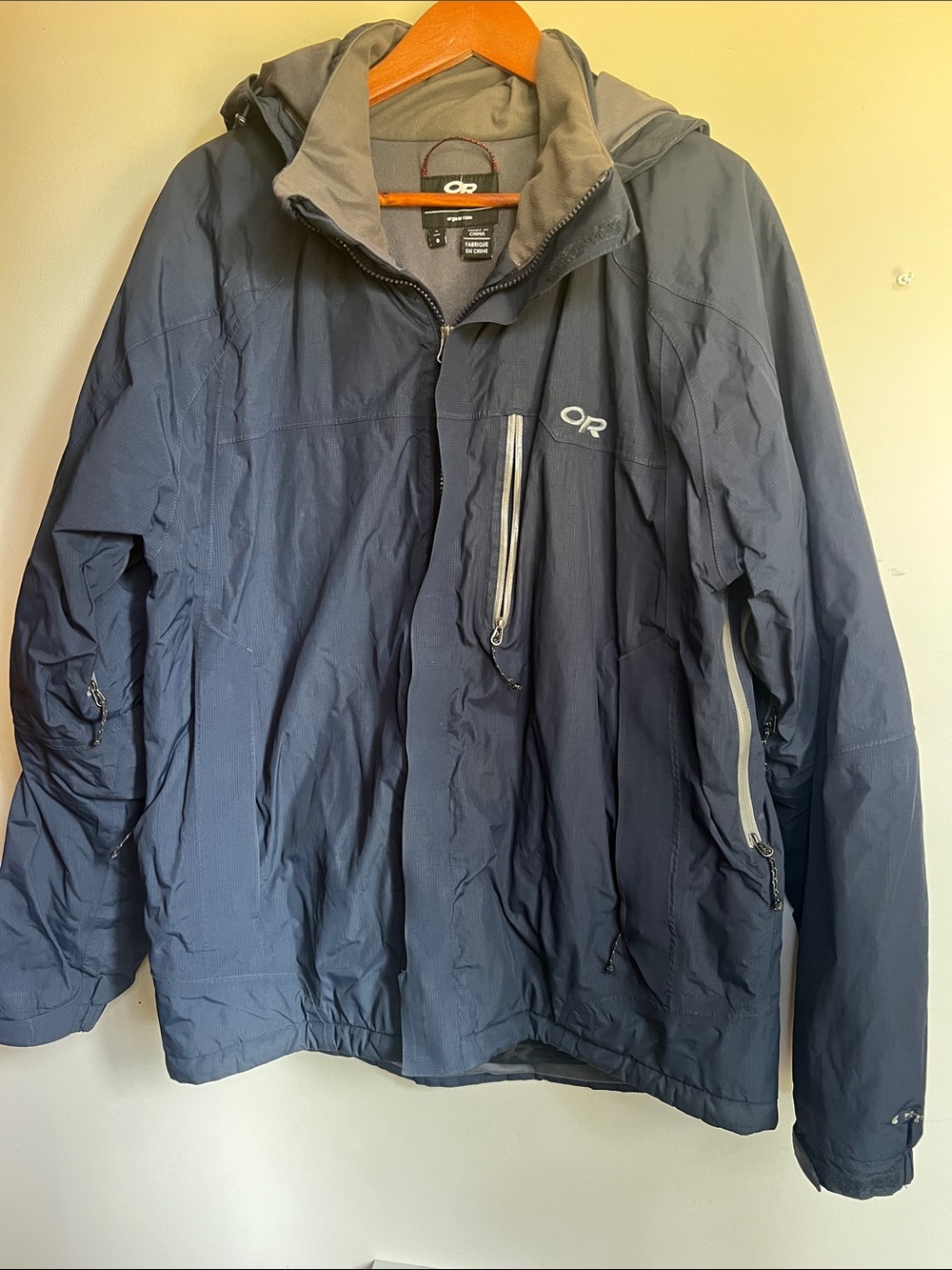 Outdoor Research Men's Dark Navy Hooded Jacket